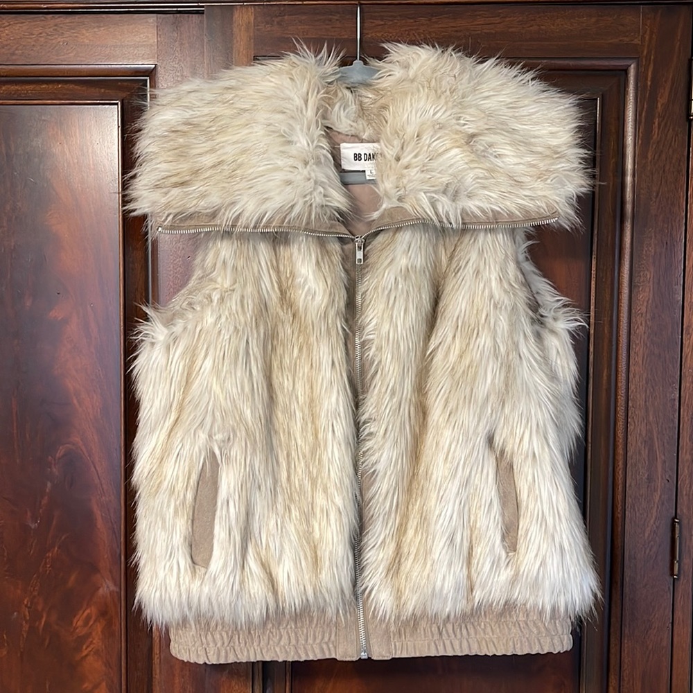 Faux fur vest BB Dakota western